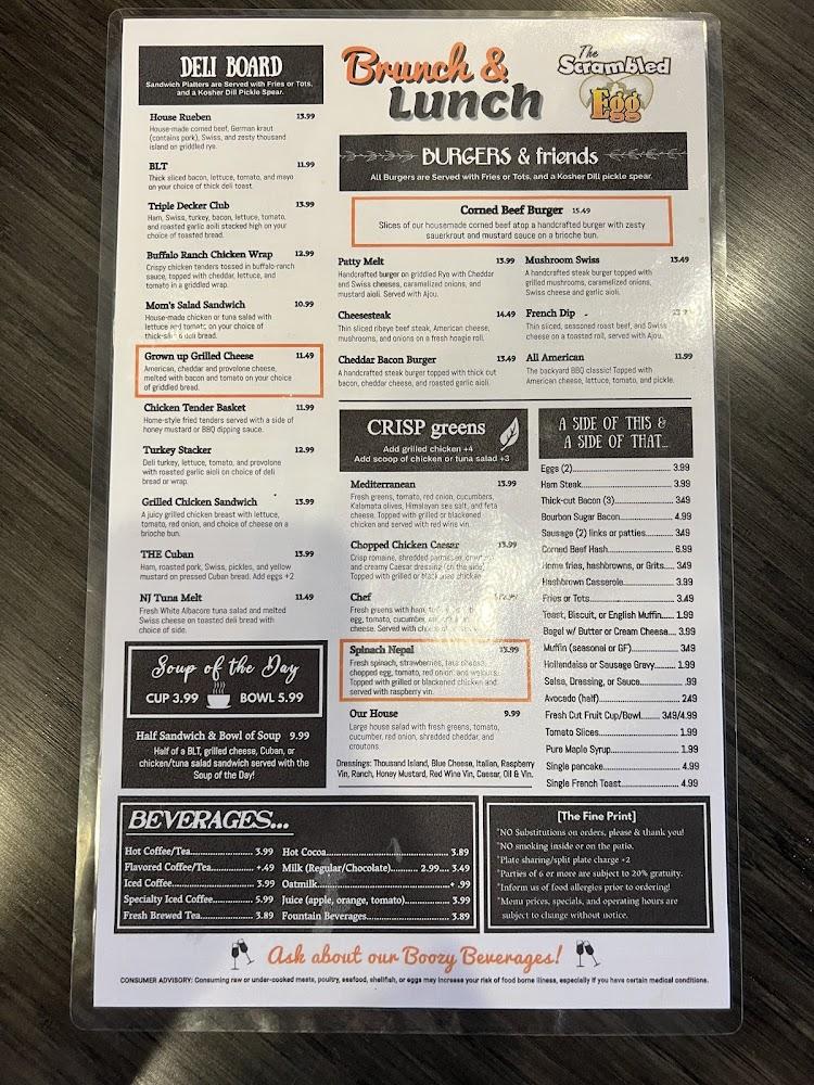 The Scrambled Egg Menu image 1
